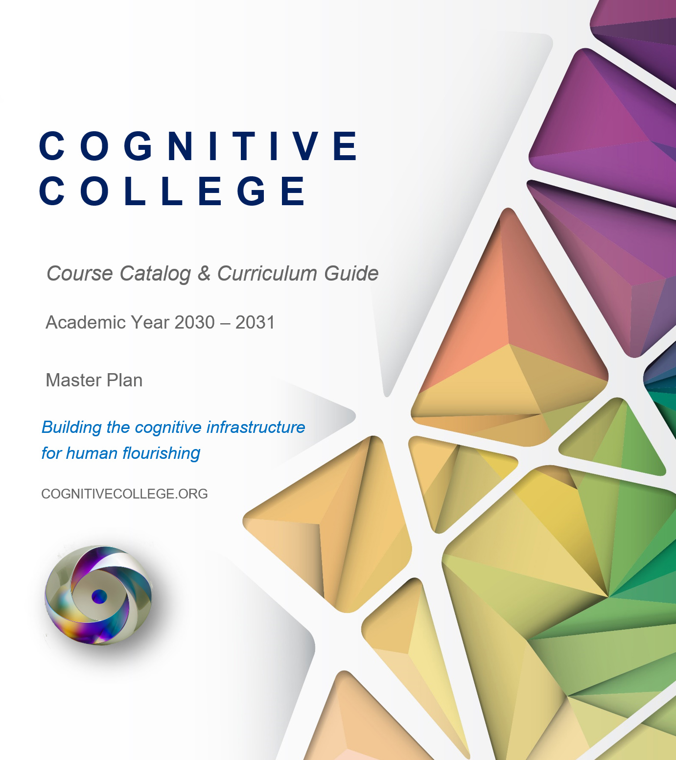 Cognitive College geometric cover art